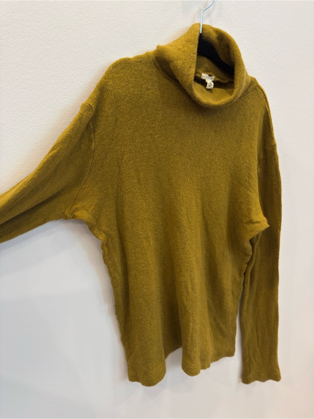 J. Crew Olive Mustard Turtleneck Sweater
